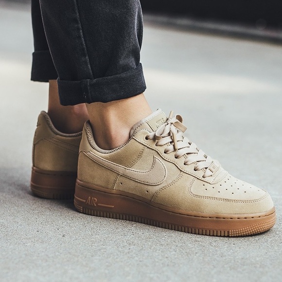 Nike Shoes - Air force ones 1s suede womens tan